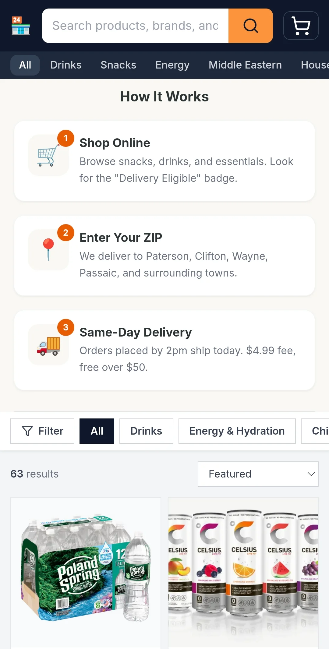 JerseyPantry.com screenshot 2